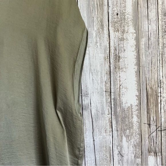 Jodifl Olive Green Satin Tee - Picture 2 of 5
